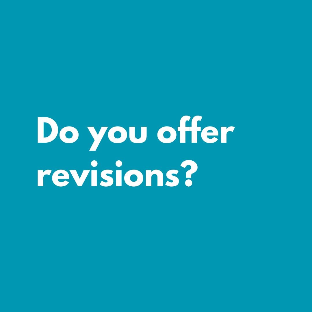 Do you offer revisions?